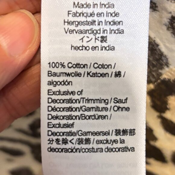 J. Crew Leopard Animal Print Ruffle Neck Smocked Puff Sleeve Dress - Picture 13 of 15